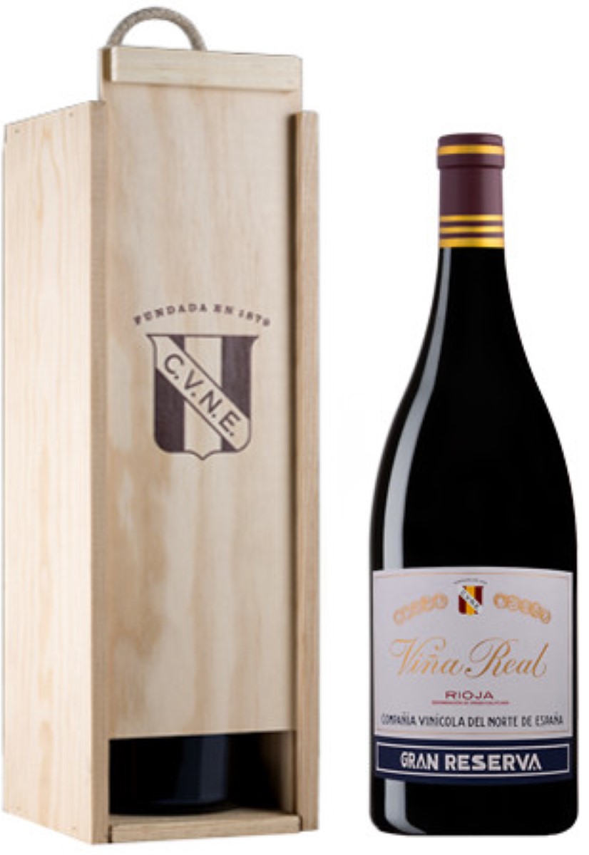 Вино Красное Сухое Vina Real Gran Reserva in wooden box 2018 1,5 л фото