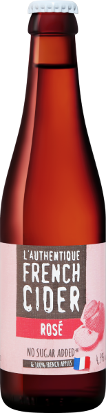Сидр Полусладкое L'Authentique French Cider Rose 0,33 л фото