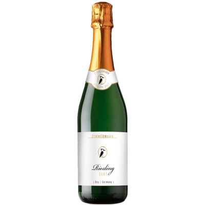 Вино игристое Белое Сухое Zimmermann Riesling Sekt 0,75 л фото