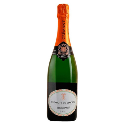 Вино игристое Белое Сухое Domaine Tholomies Cremant de Limoux Brut 2020 0,75 л фото