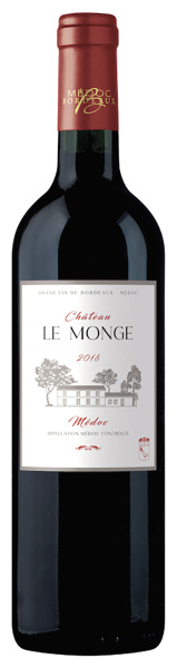 Вино Красное Сухое Chateau Le Monge Medoc 2018 0,75 л фото
