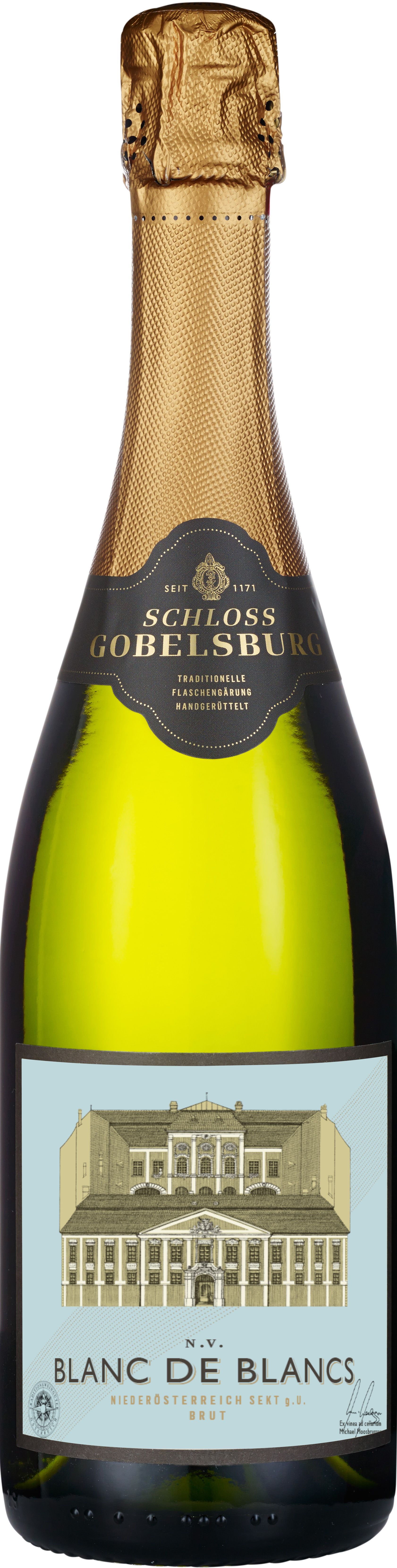 Вино игристое Белое Брют Schloss Gobelsburg Blanc De Blancs Brut 2021 0,75 л фото