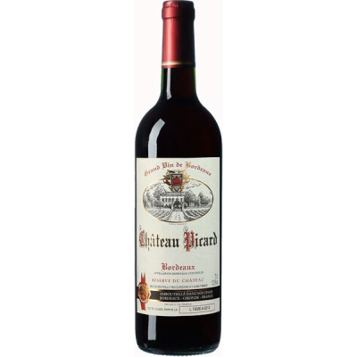 Вино Красное Сухое Chateau Picard Bordeaux 2021 0,75 л фото