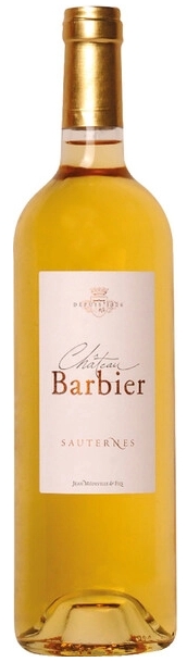 Вино Белое Сладкое Chateau Barbier Sauternes 2015 0,75 л фото