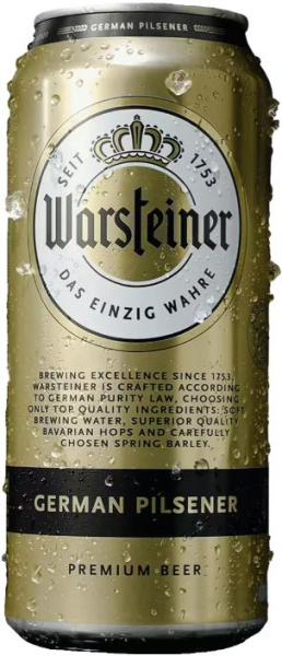Пиво Светлое Warsteiner German Pilsener in can 0,473 л фото