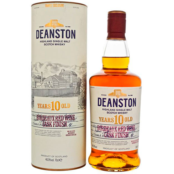 Виски Deanston 10 Years Old Bordeaux Red Wine Cask Finish Single Malt Highland 0,7 л фото