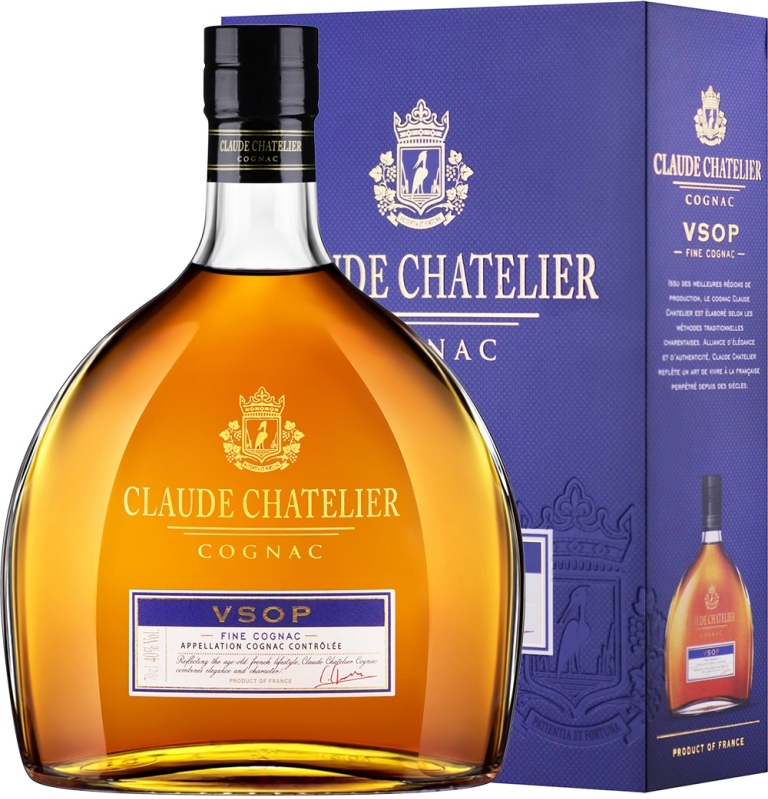 Коньяк Claude Chatelier VSOP in gift box 0,7 л фото