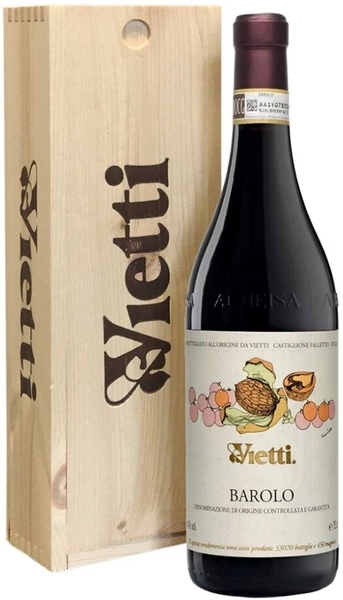 Вино Красное Сухое Vietti Barolo in wooden box 2021 0,75 л фото