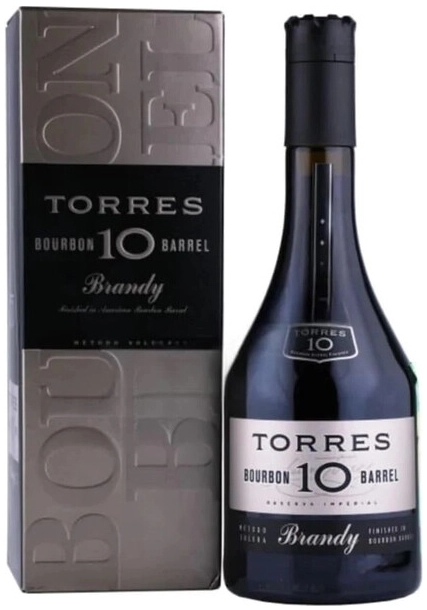 Бренди Torres 10 Bourbon Barrel in gift box 0,7 л фото
