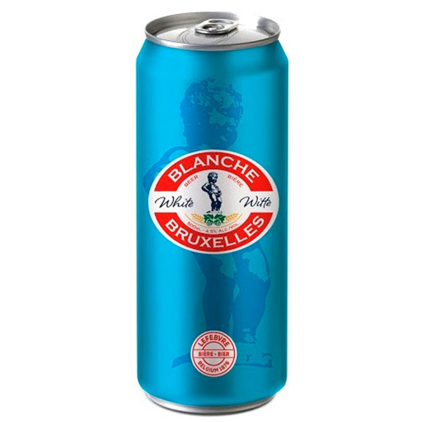 Пиво Lefebvre Blanche de Bruxelles in can 0,50 л фото