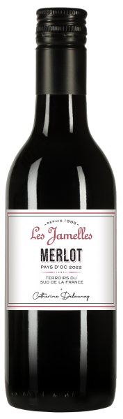 Вино Красное Сухое Les Jamelles Merlot 2024 0,25 л фото