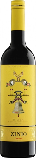 Вино Красное Сухое Zinio Reserva Rioja 2019 0,75 л фото