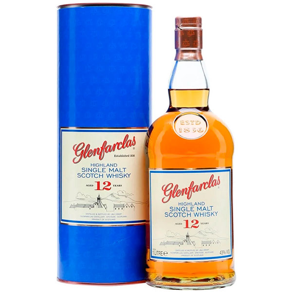 Виски Glenfarclas 12 years old Single Malt Speyside in tube 1 л фото