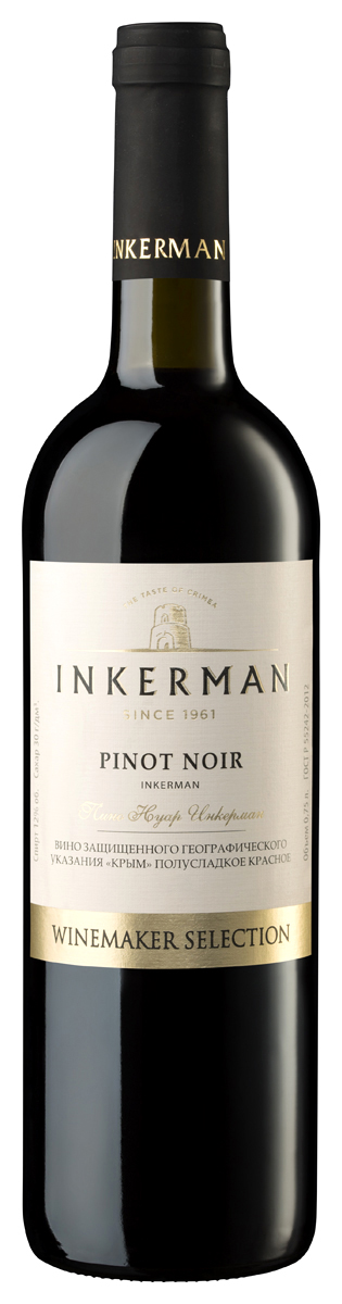 Вино Красное Полусладкое Inkerman Winemaker's Selection Pinot Noir 2023 0,75 л фото
