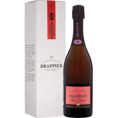 Вино игристое Розовое Брют Drappier Rose Brut Champagne in gift box 0,75 л фото