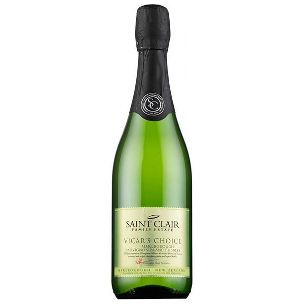 Вино игристое Белое Полусухое Saint Clair Vicar's Choice Sauvignon Blanc Bubbles 2020 0,75 л фото