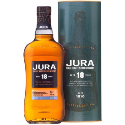 Виски Jura 18 years old Single Malt Jura in tube 0,70 л фото