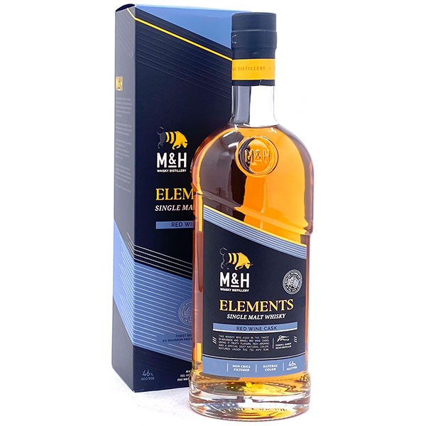 Виски M&H Elements Single Malt Red Wine in gift box 0,7 л фото