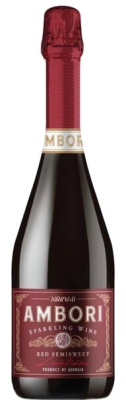 Вино игристое Красное Полусладкое Badagoni Ambori 0,75 л фото