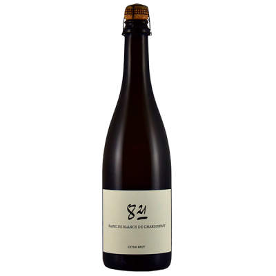 Вино игристое Белое Брют 8.21 Blanc de Blanc de Chardonnay Brut 2020 0,75 л фото
