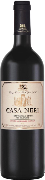 Вино Красное Полусладкое Casa Neri Tempranillo Tinto Semisweet 2021 0,75 л фото