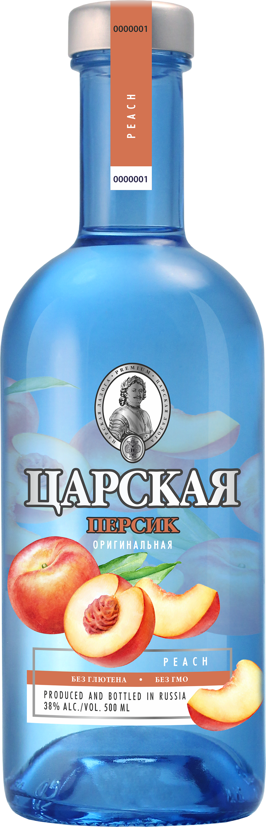 Водка Tsarskaja Original Peach 0,5 л фото
