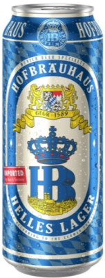 Пиво Hofbrauhaus Helles Lager in can 0,5 л фото