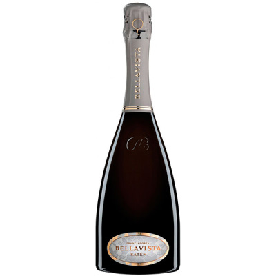Вино игристое Белое Брют Bellavista Saten Franciacorta Brut 2017 0,75 л фото