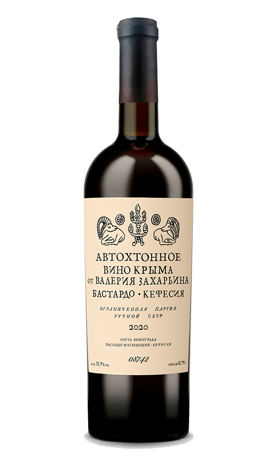 Вино Красное Сухое Valery Zakharyin Autochthonous wine of Crimea Bastardo-Kefesiya 2024 0,75 л фото