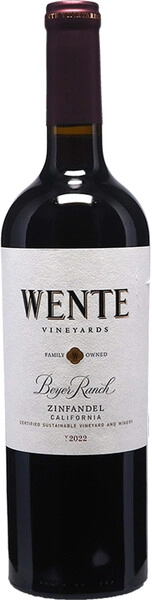 Вино Красное Сухое Wente Beyer Ranch Zinfandel California 2022 0,75 л фото