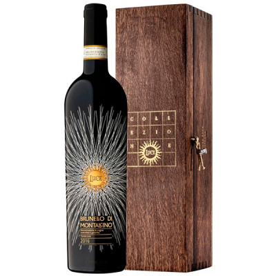 Вино Красное Сухое Luce della Vite Brunello di Montalcino in gift box 2016 0,75 л фото