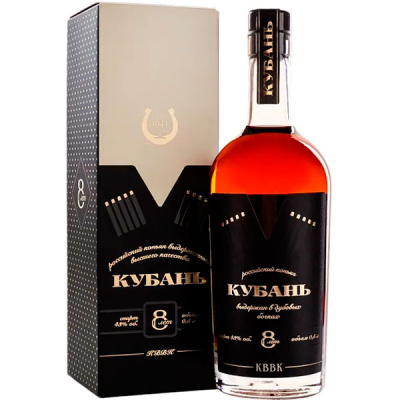 Бренди Kuban 8 Years Old in gift box 0,5 л фото