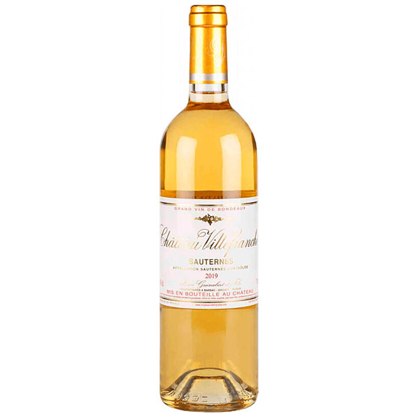 Вино Белое Сладкое Chateau Villefranche Sauternes 2019 0,75 л фото