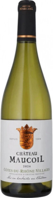 Вино Белое Сухое Chateau Maucoil Cotes du Rhone Villages Blanc 2024 0,75 л фото