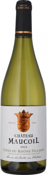 Вино Белое Сухое Chateau Maucoil Cotes du Rhone Villages Blanc 2024 0,75 л фото