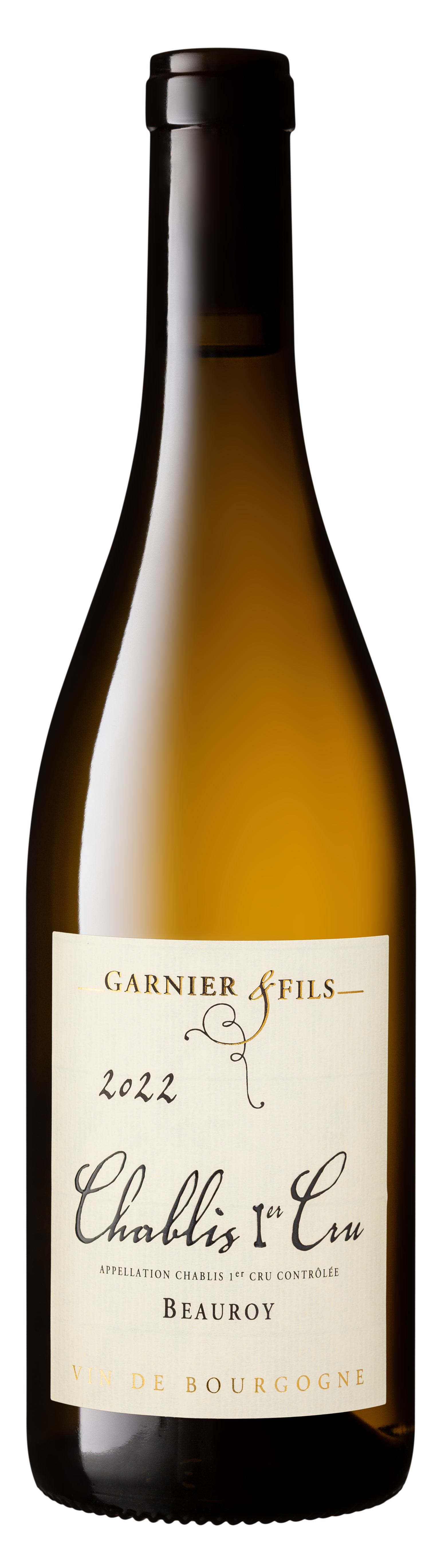 Вино Белое Сухое Domaine Garnier & Fils Beauroy Chablis 1er Cru 2022 0,75 л фото