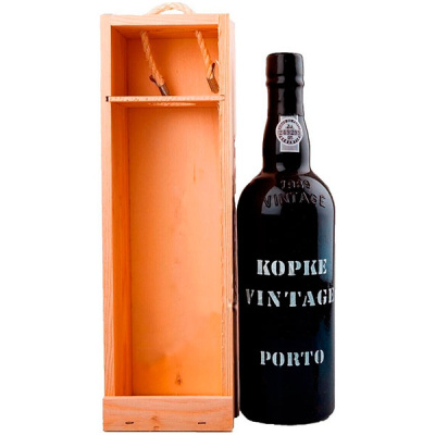 Портвейн Kopke Vintage in wooden box 1987 0,75 л фото