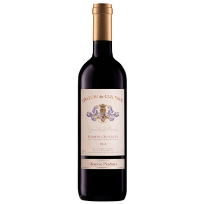Вино Красное Сухое Chateau de Cazenove Reserve Pradines Bordeaux Superieur 2016 0,75 л фото