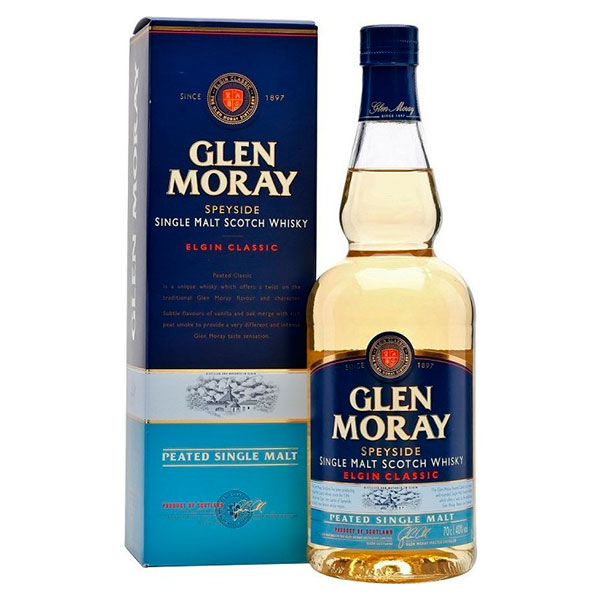Виски Glen Moray Elgin Classic Peated Single Malt Speyside in gift box 0,70 л фото