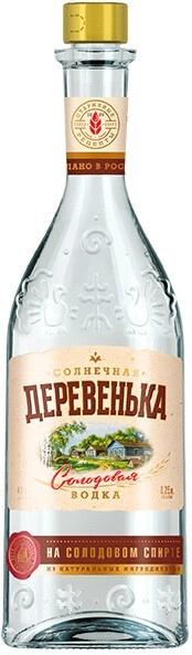 Водка Solnechnaya derevenka 0,25 л фото