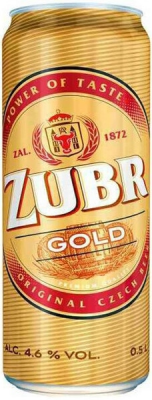 Пиво Светлое Zubr Gold in can 0,5 л фото