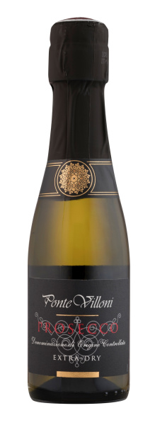 Вино игристое Белое Брют Ponte Villoni Prosecco 2021 0,2 л фото