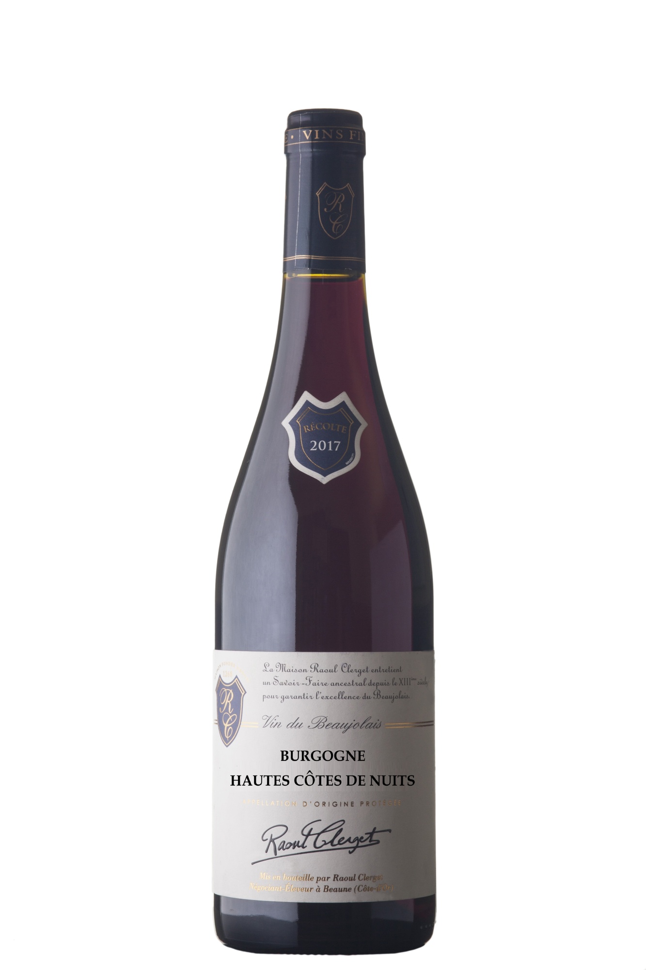 Вино Красное Сухое Raoul Clerget Bourgogne Hautes-Côtes-De-Nuits 2022 0,75 л фото