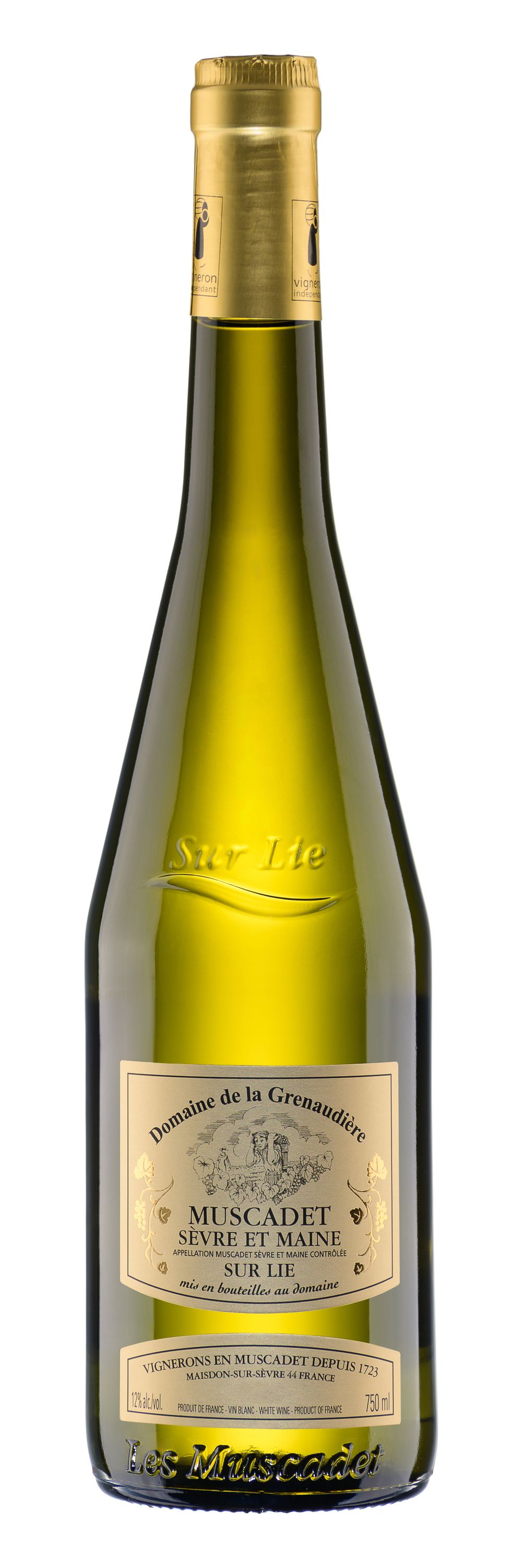 Вино Белое Сухое Domaine De La Grenaudiere Muscadet-Sevre Et Maine Sur Lie 2025 0,75 л фото