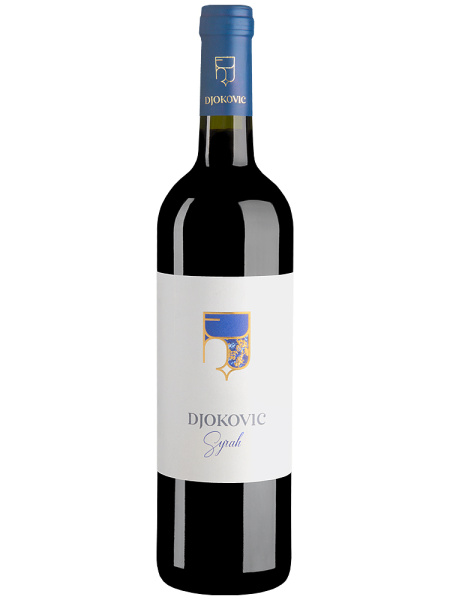 Вино Красное Сухое Djokovic Syrah 2021 0,75 л фото
