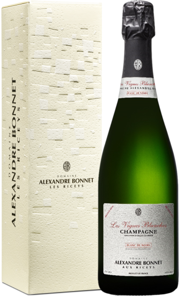 Вино игристое Alexandre Bonnet Les Vignes Blanches Blanc de Noirs Champagne in gift box 2019 0,75 л фото