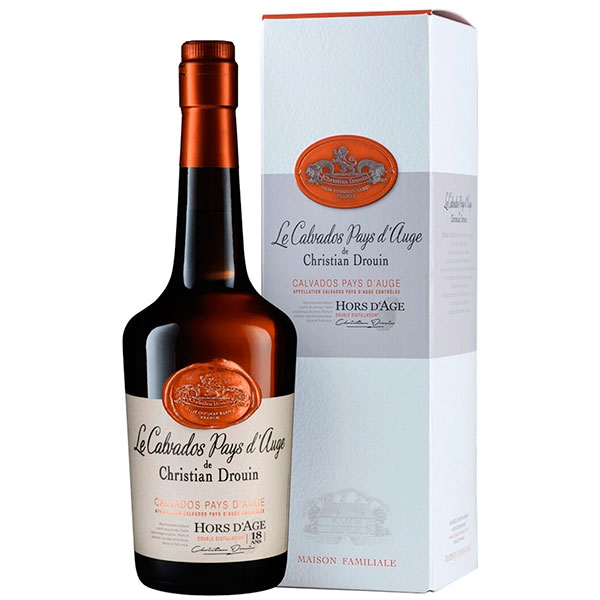 Кальвадос Christian Drouin Hors d'Age 18 Ans Pays d'Auge in gift box 0,70 л фото