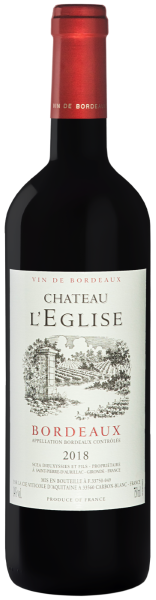 Вино Шато л'Эглиз 2022 Красное Сухое 14,5% 0,75 л фото