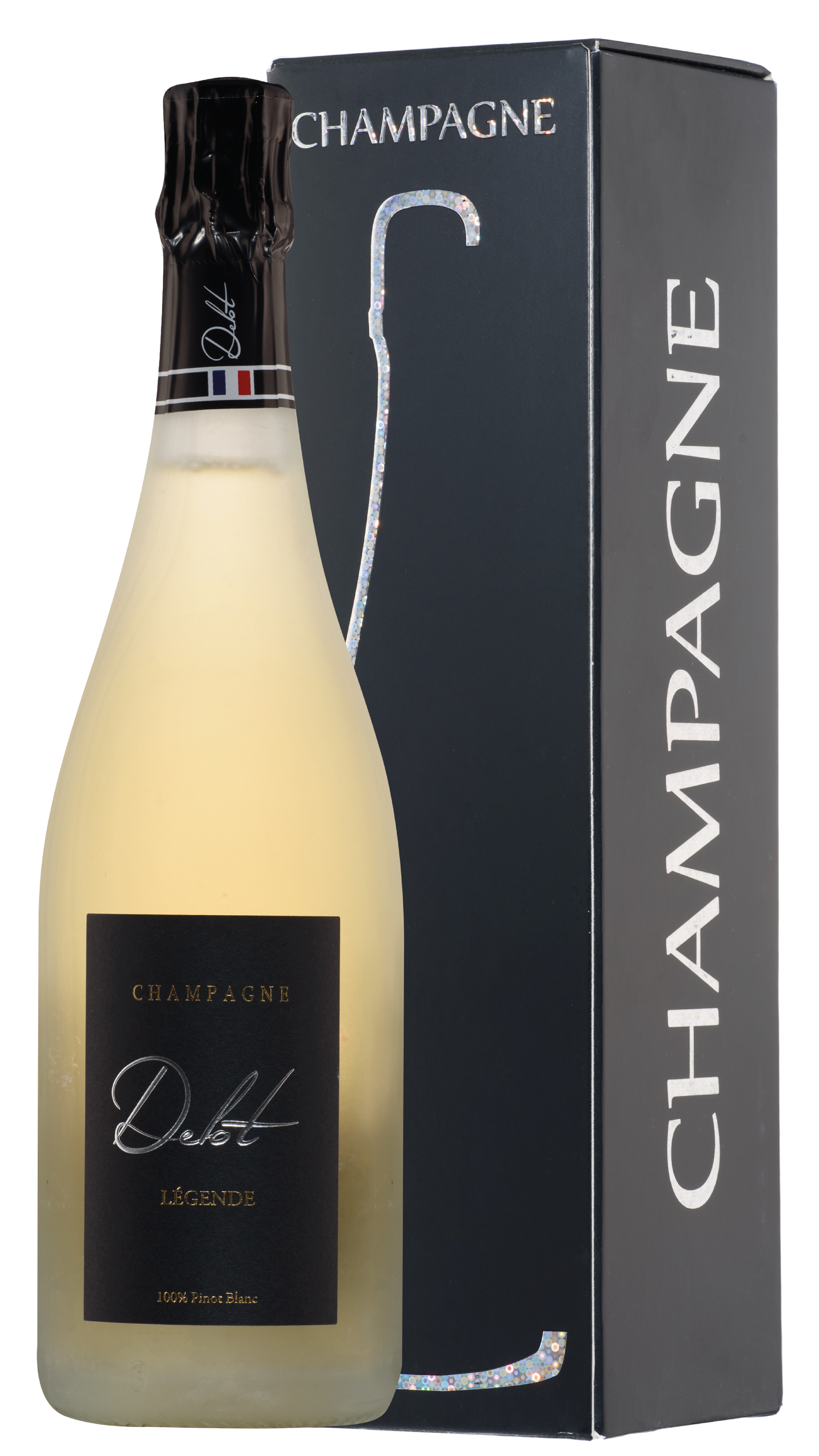 Шампанское Белое Брют Champagne Delot Cuvee Legende Brut Champagne in gift box 2022 0,75 л фото