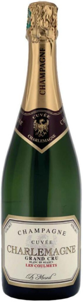 Вино игристое Белое Экстра Брют Guy Charlemagne Сuvee Les Coulmets Champagne 2015 0,75 л фото